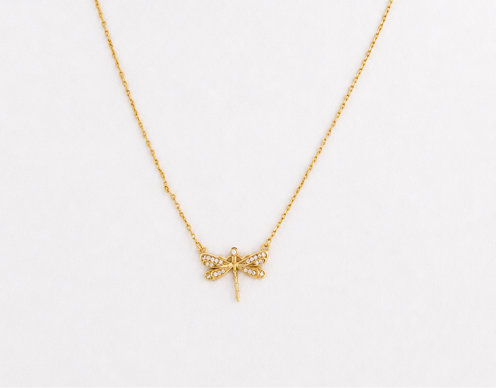 Lyra Dragonfly Necklace