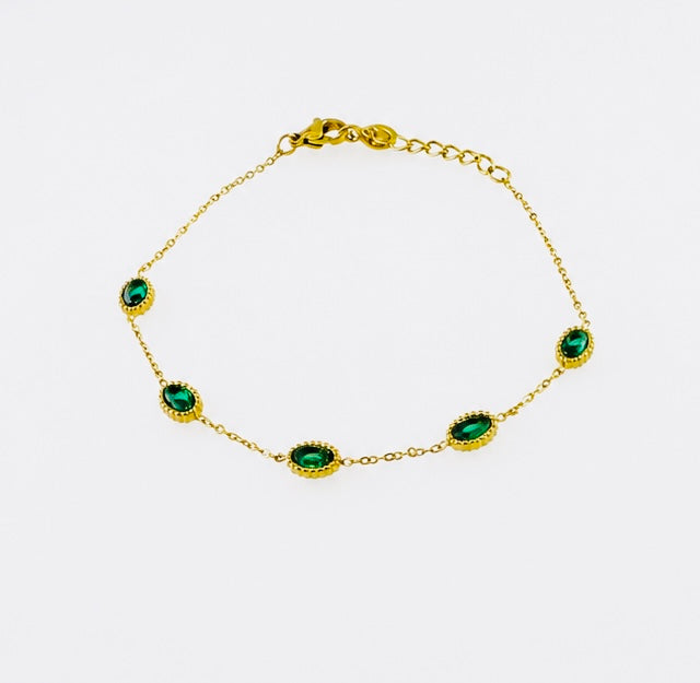 Emerald Whisper Bracelet