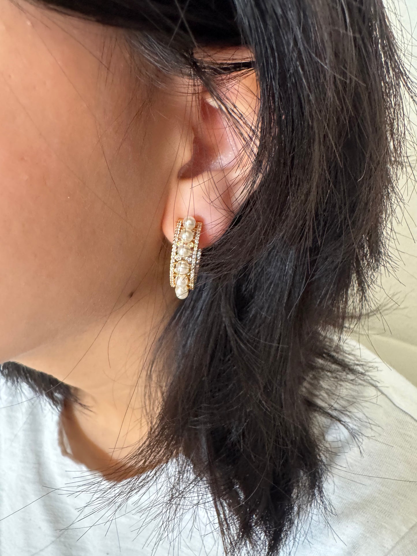 Pearl Éclat Hoops