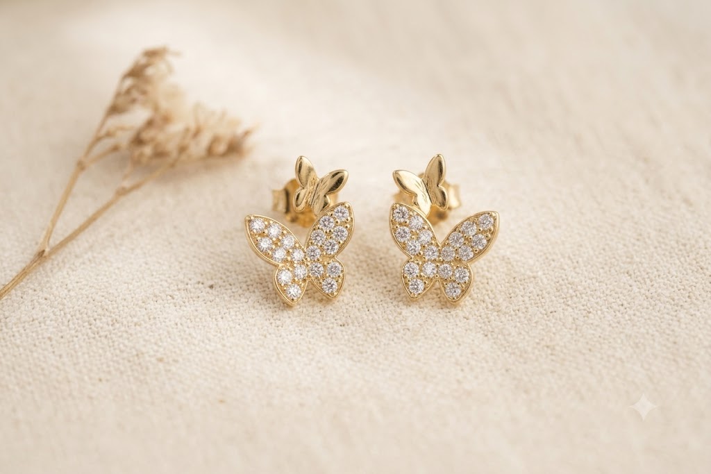 Butterfly Duet Studs