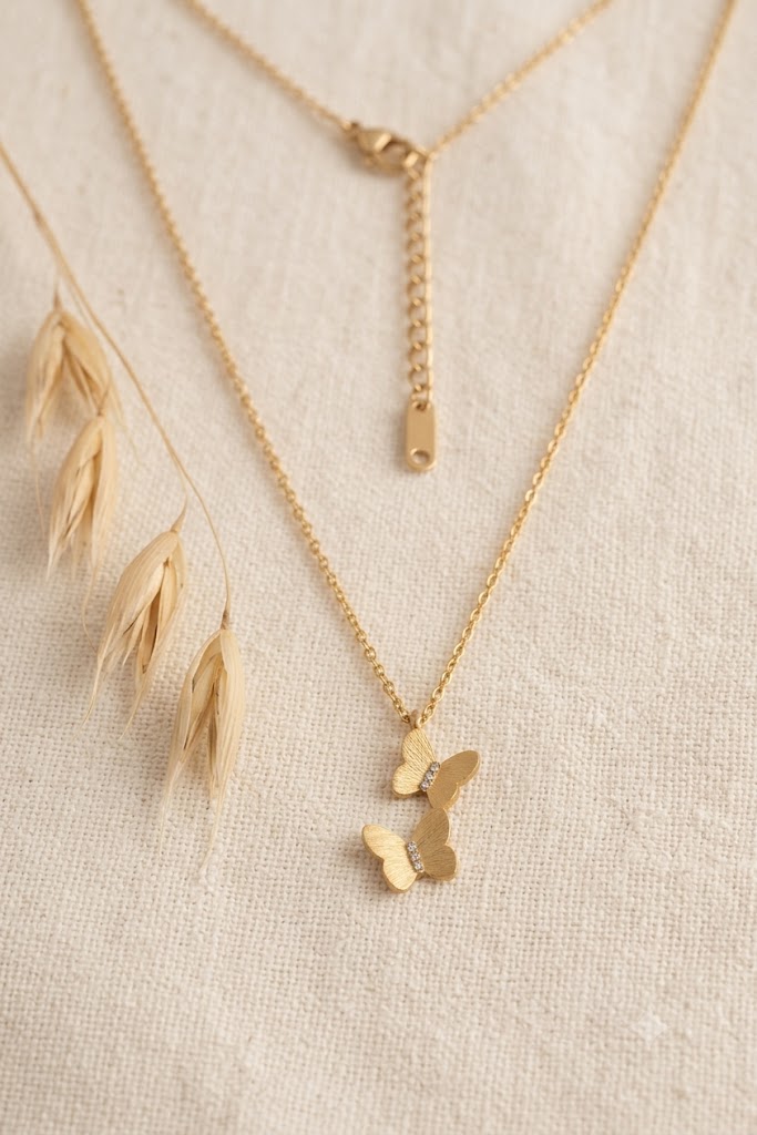 Twin Flutter Necklace