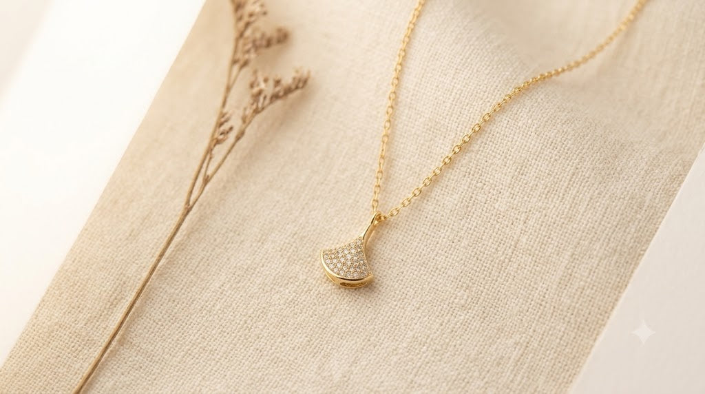 Gilded Petal Necklace