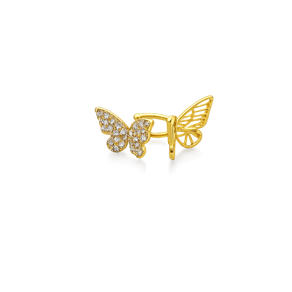 Twin Butterfly Ear Cuff