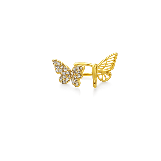 Twin Butterfly Ear Cuff
