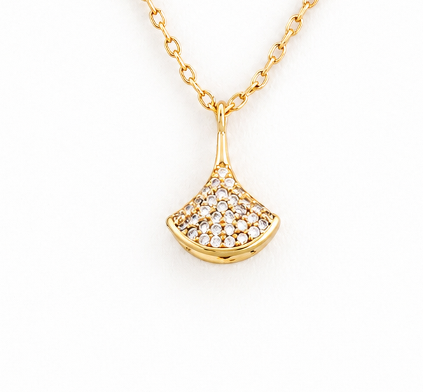 Gilded Petal Necklace
