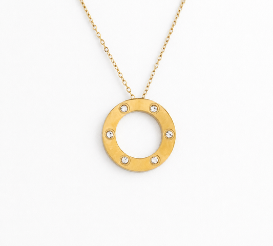 Golden Orbit Necklace
