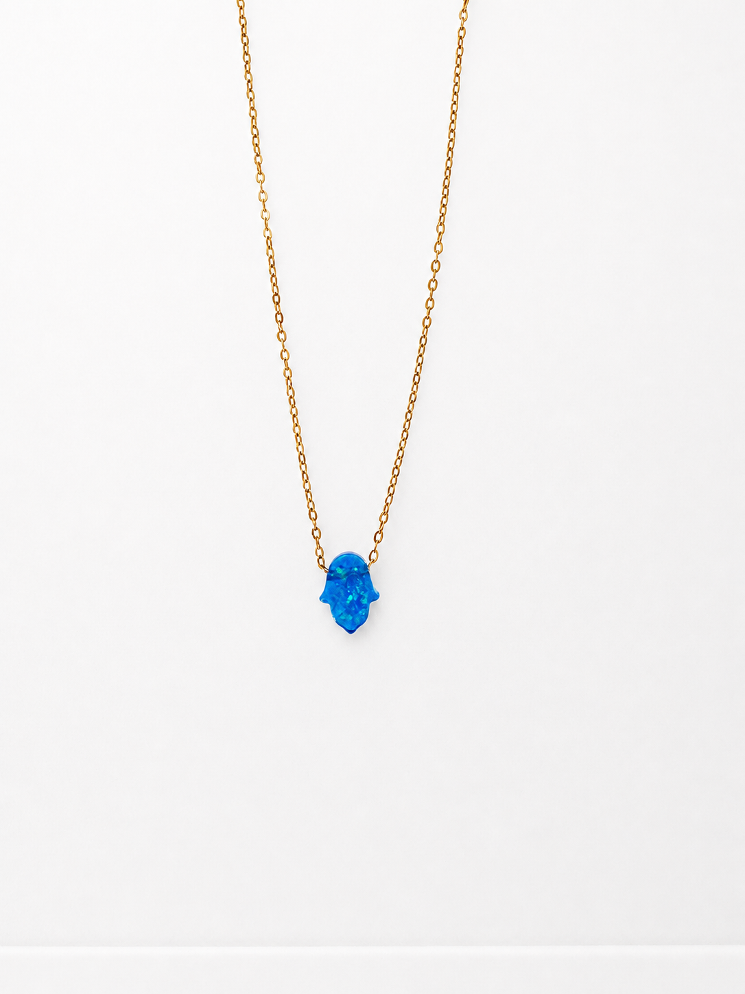 Azure Hamsa Necklace