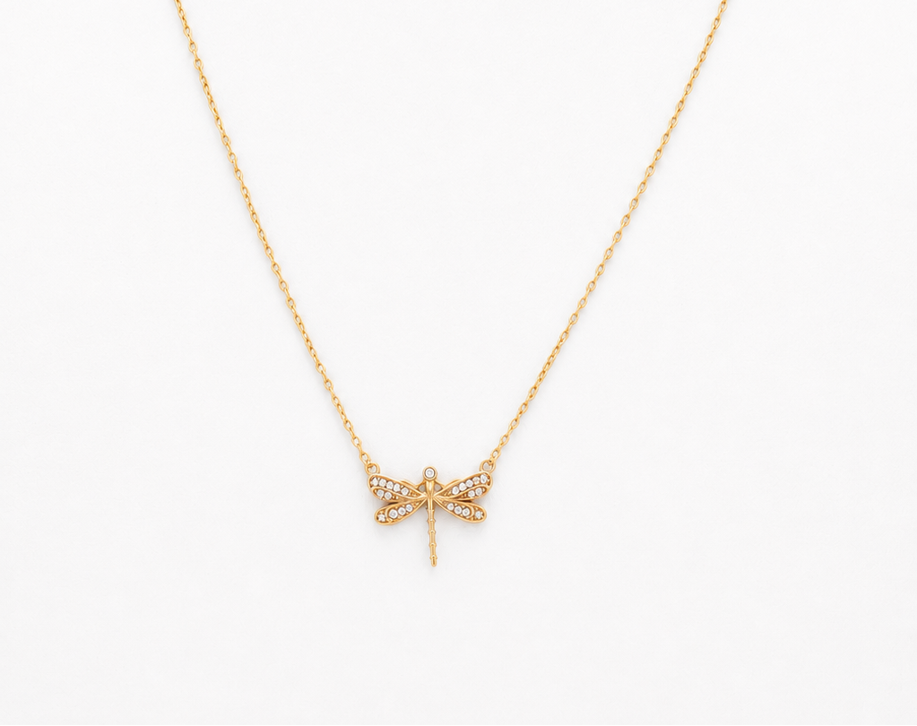 Lyra Dragonfly Necklace