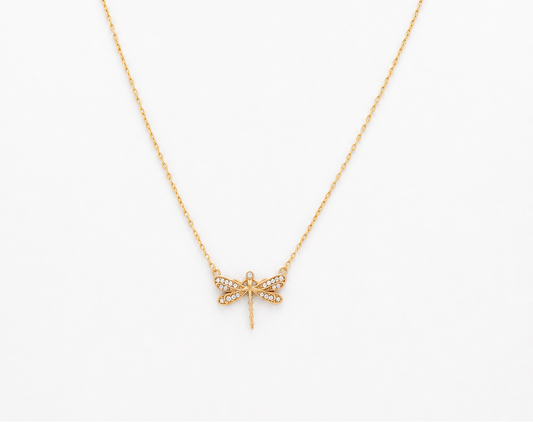 Lyra Dragonfly Necklace