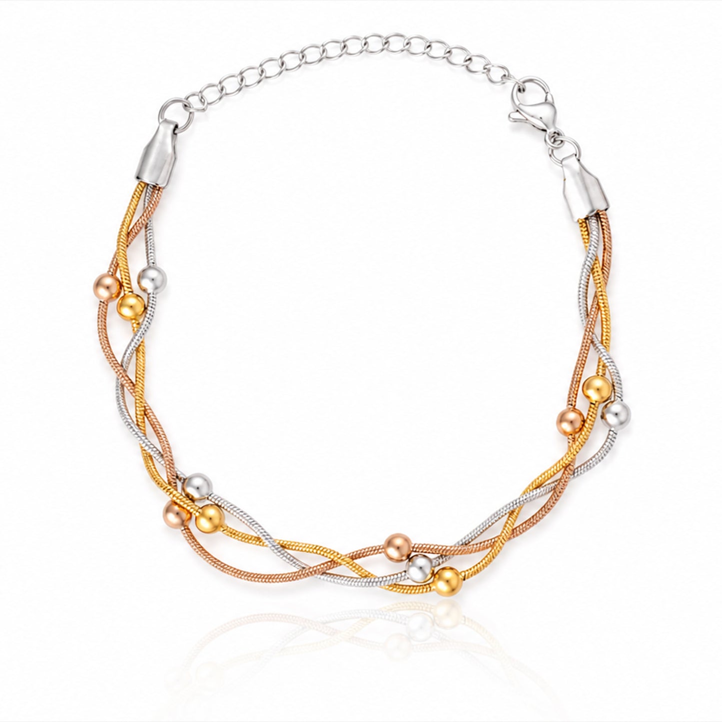 Intertwine Tri-Tone Bracelet