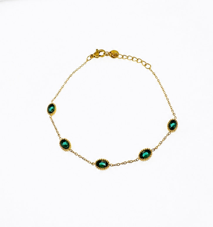 Emerald Whisper Bracelet