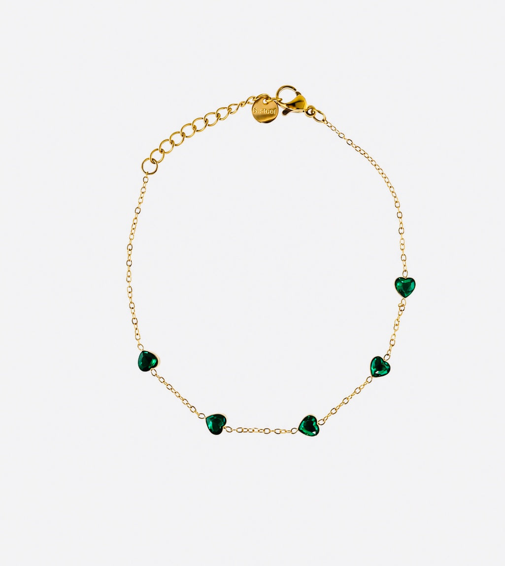 Heart of Emerald Bracelet