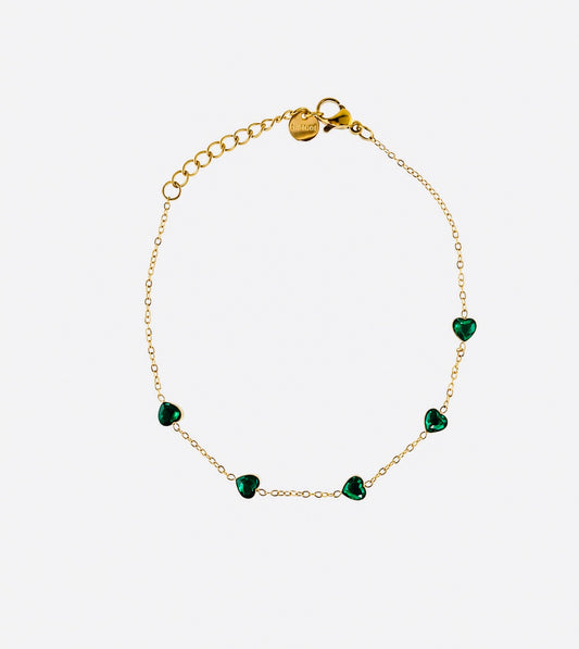 Heart of Emerald Bracelet