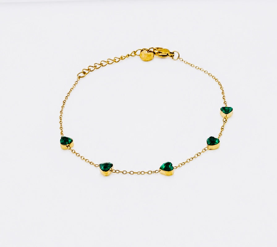 Heart of Emerald Bracelet