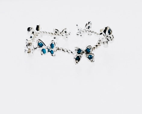 Moonlit Butterfly Ring