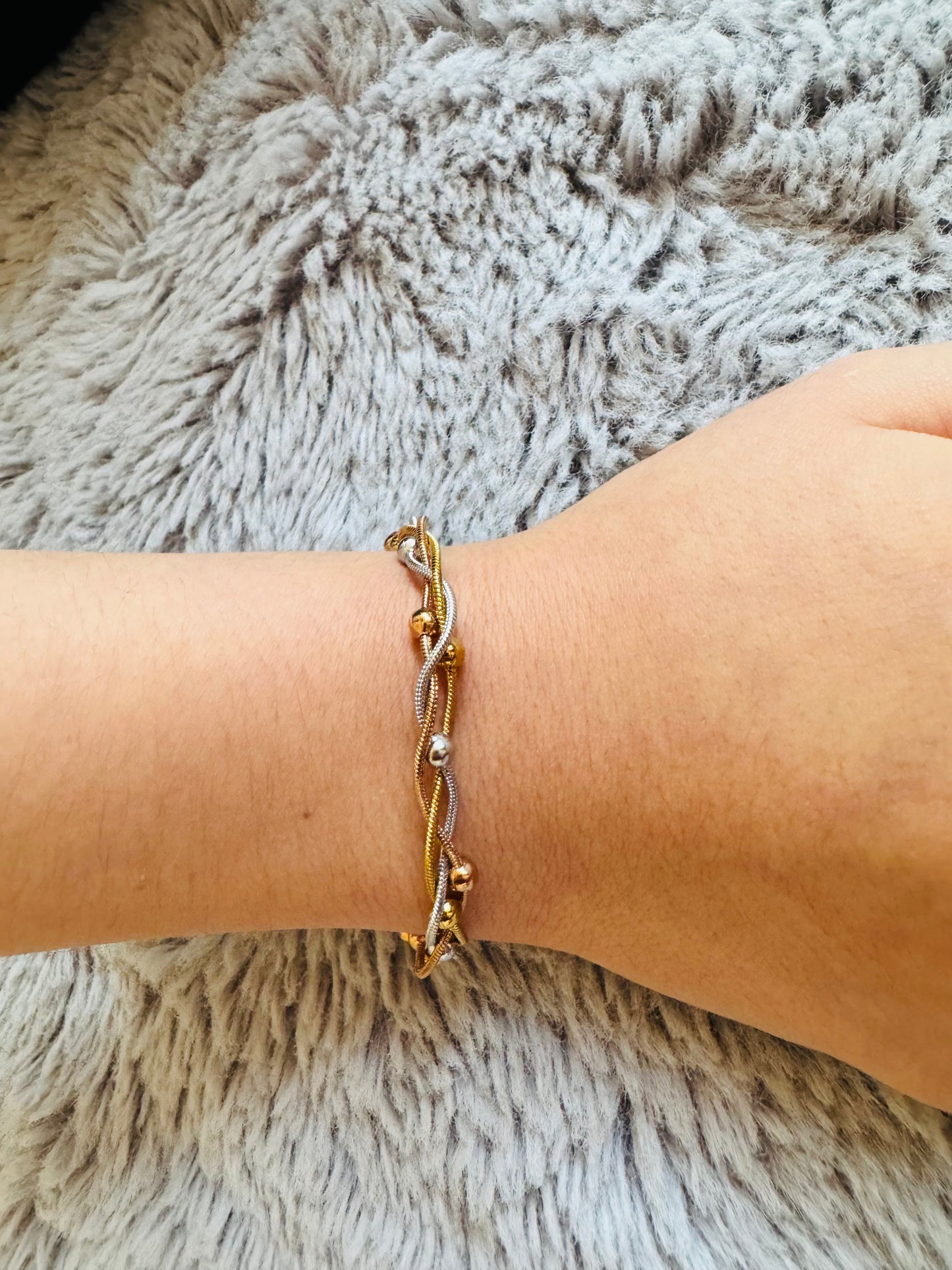 Intertwine Tri-Tone Bracelet