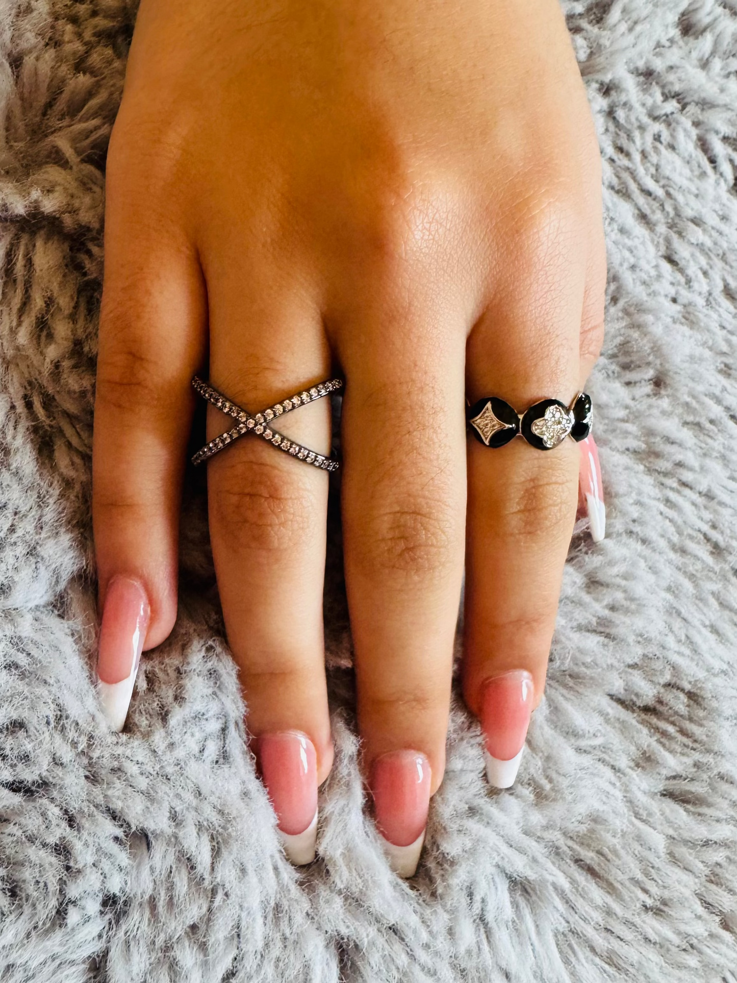 Midnight Blossom Ring