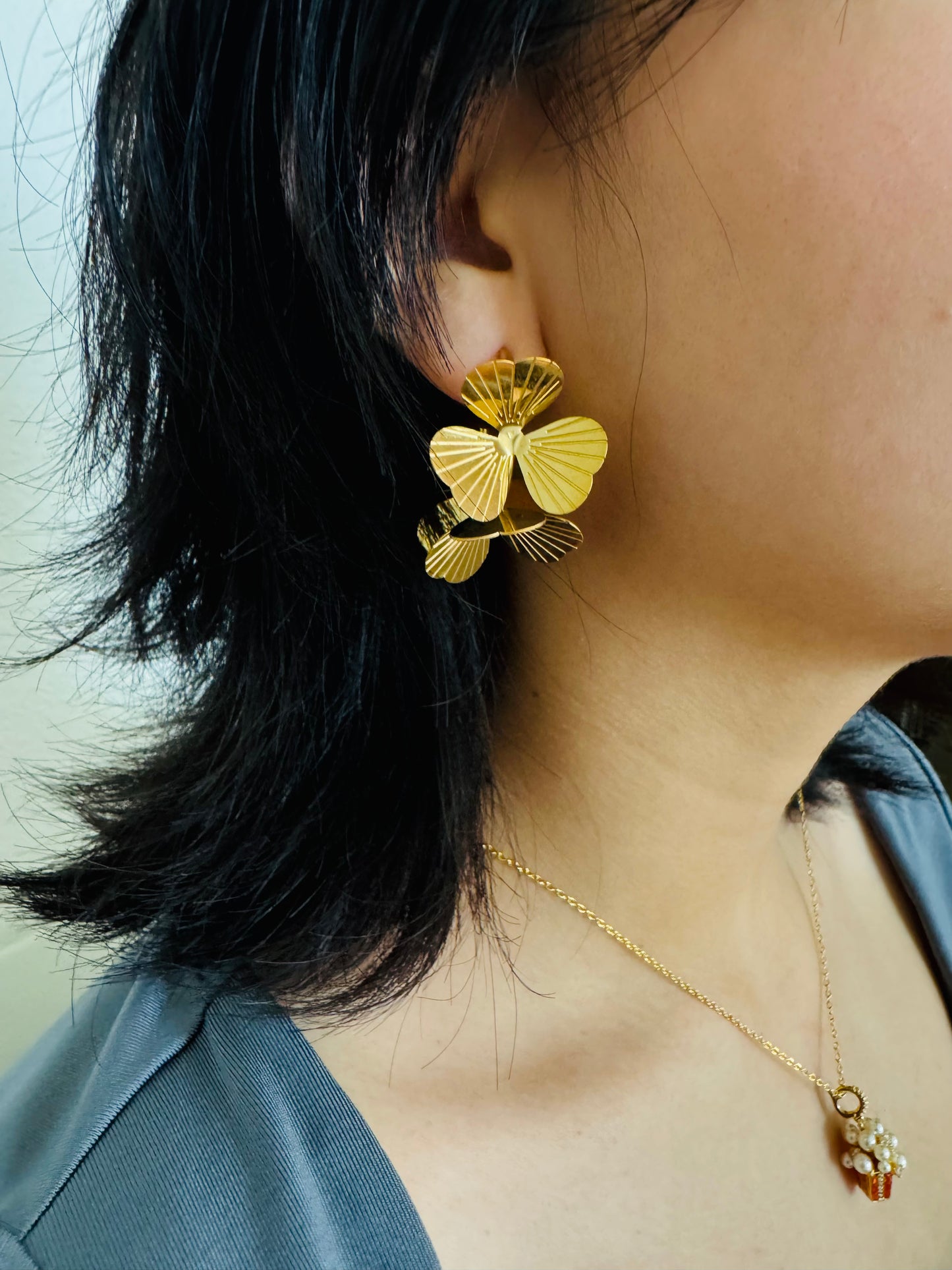 Bloom in Gold Earrings