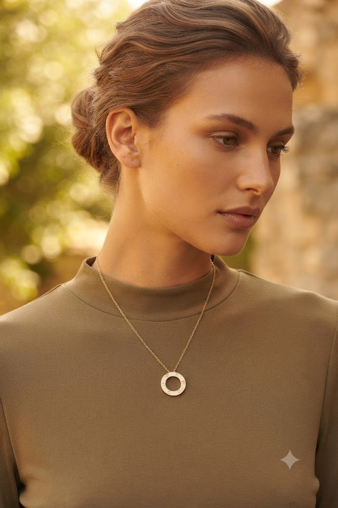 Golden Orbit Necklace